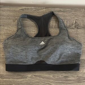 Adidas Women's Heathered Gray Sports Bra